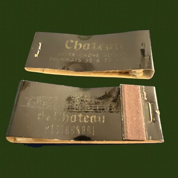 5 Vintage Chateau Restaurant Slender Matchbooks Unstruck - Picture 2 of 3